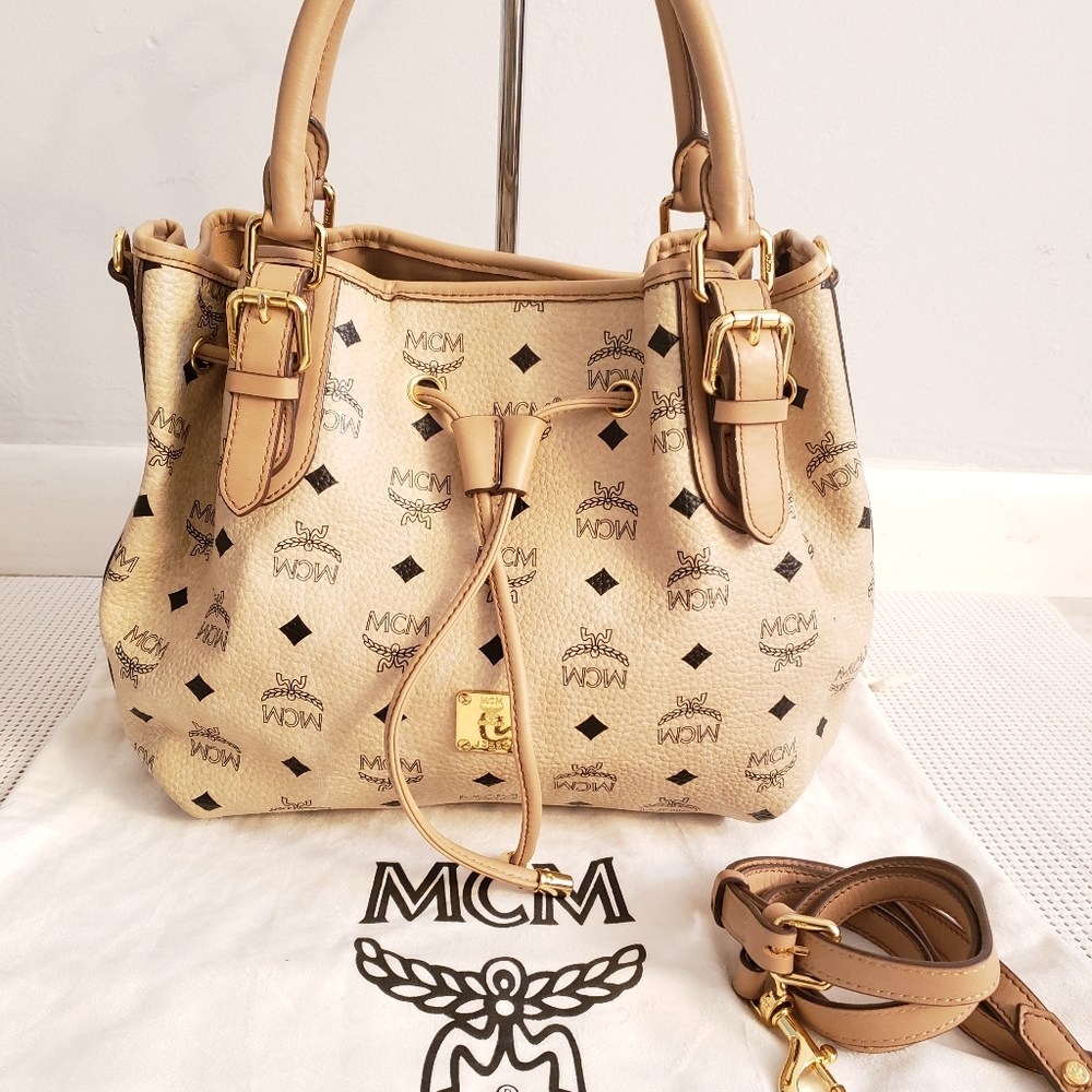 Authentic Mcm Medium Drawstring Bag - image 1